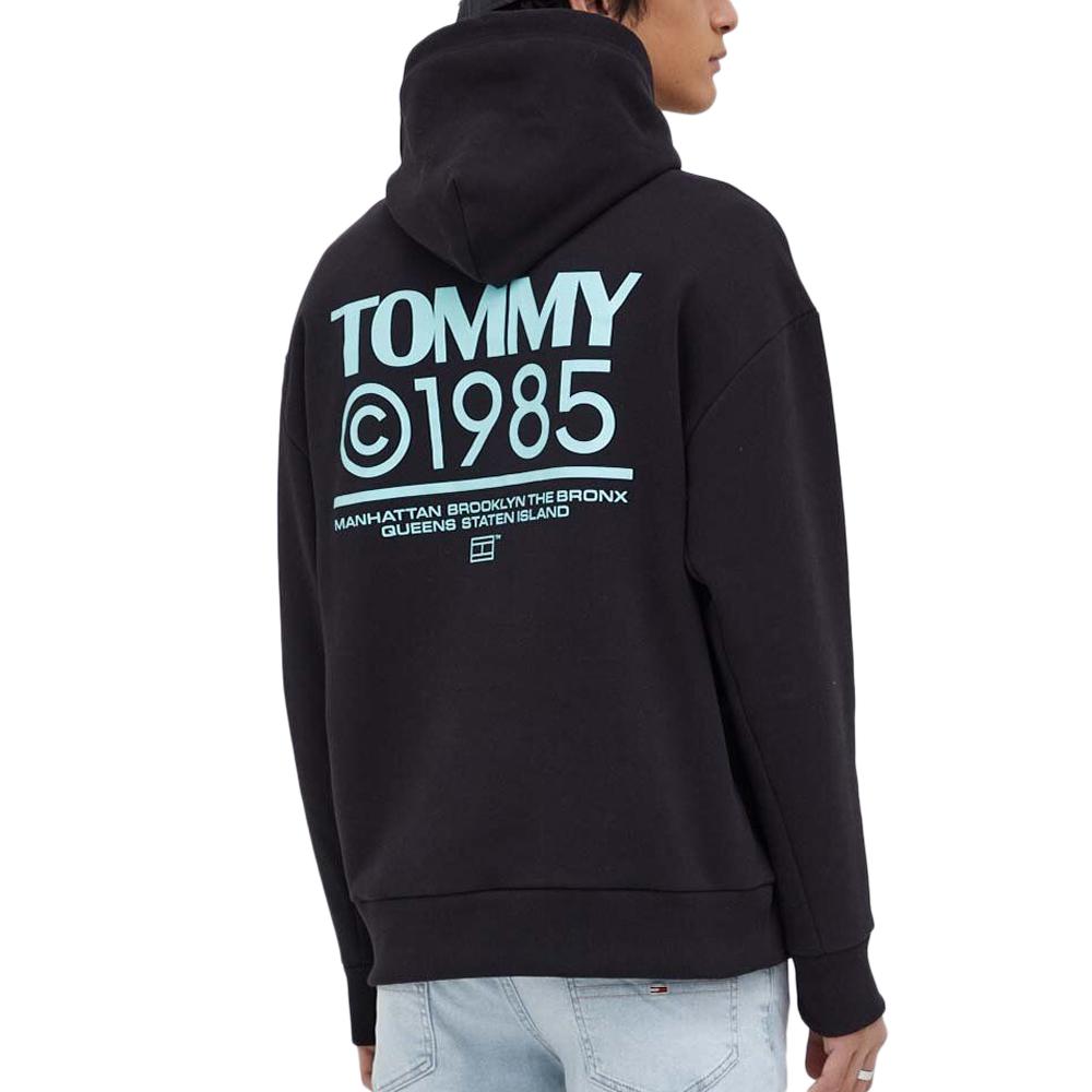 Tommy Hilfiger Sweat à Capuche Noir Homme Tommy Hilfiger Pop Graphic