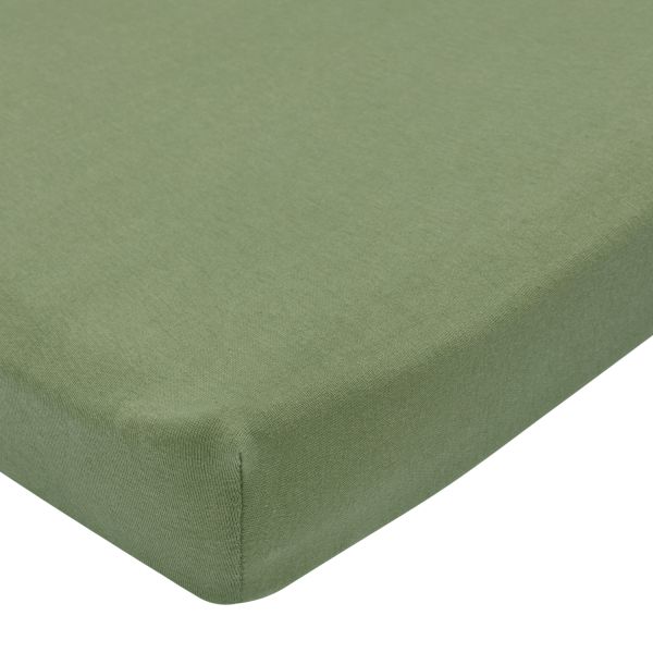 Hoeslaken Boxmatras Uni Olive Green 75 x 95 cm