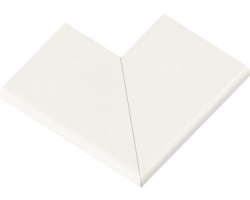 Zwembadrandsteen Aquitaine vlak element 90° buitenhoek wit 49,5 x 31 x 3,2 cm