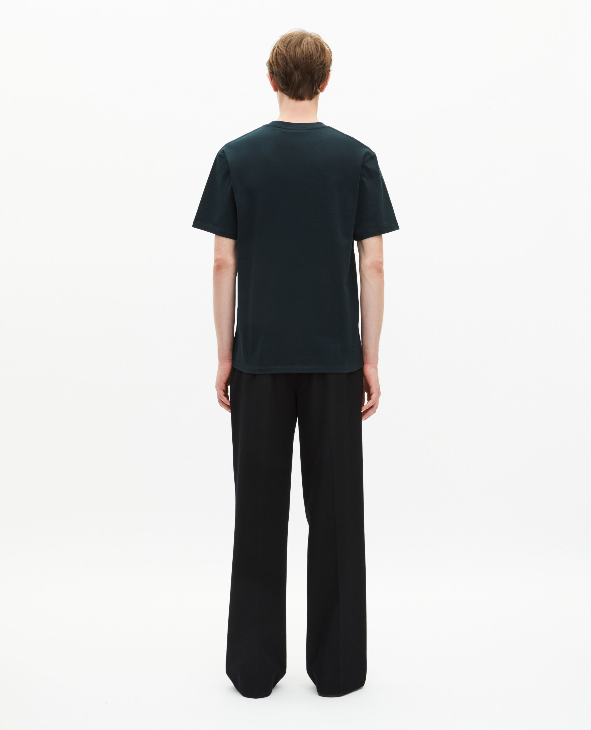 T-shirt avec patch vert foncé