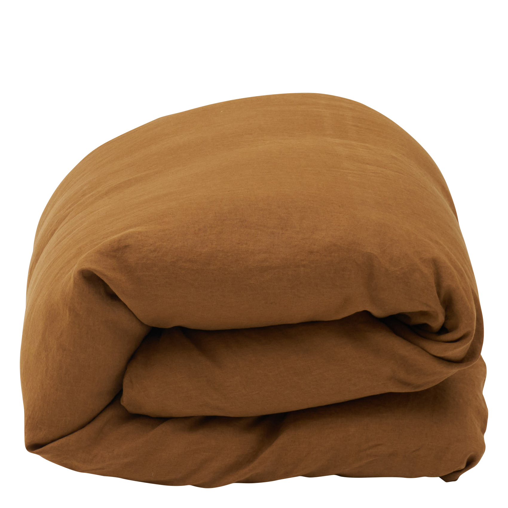 Housse de couette en lin| Marron