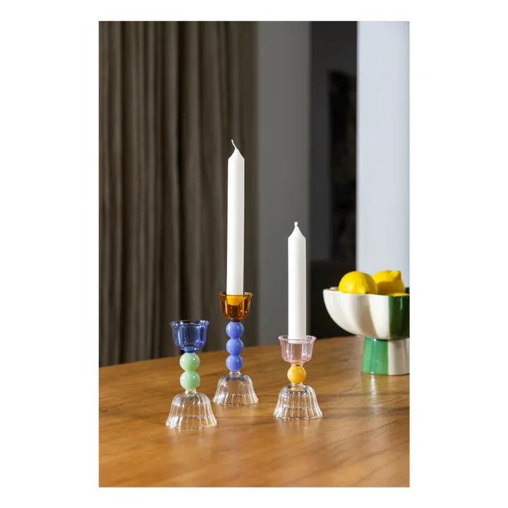 &Klevering Bougeoir Perle | Bleu