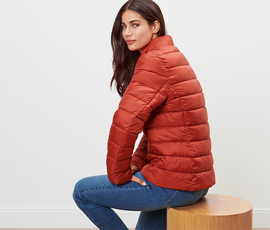 Steppjacke, orange