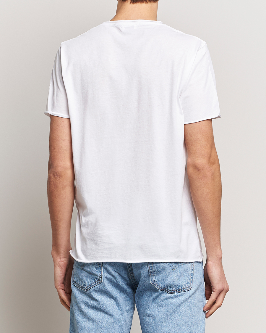 Filippa K Roll Neck Crew Neck Tee White