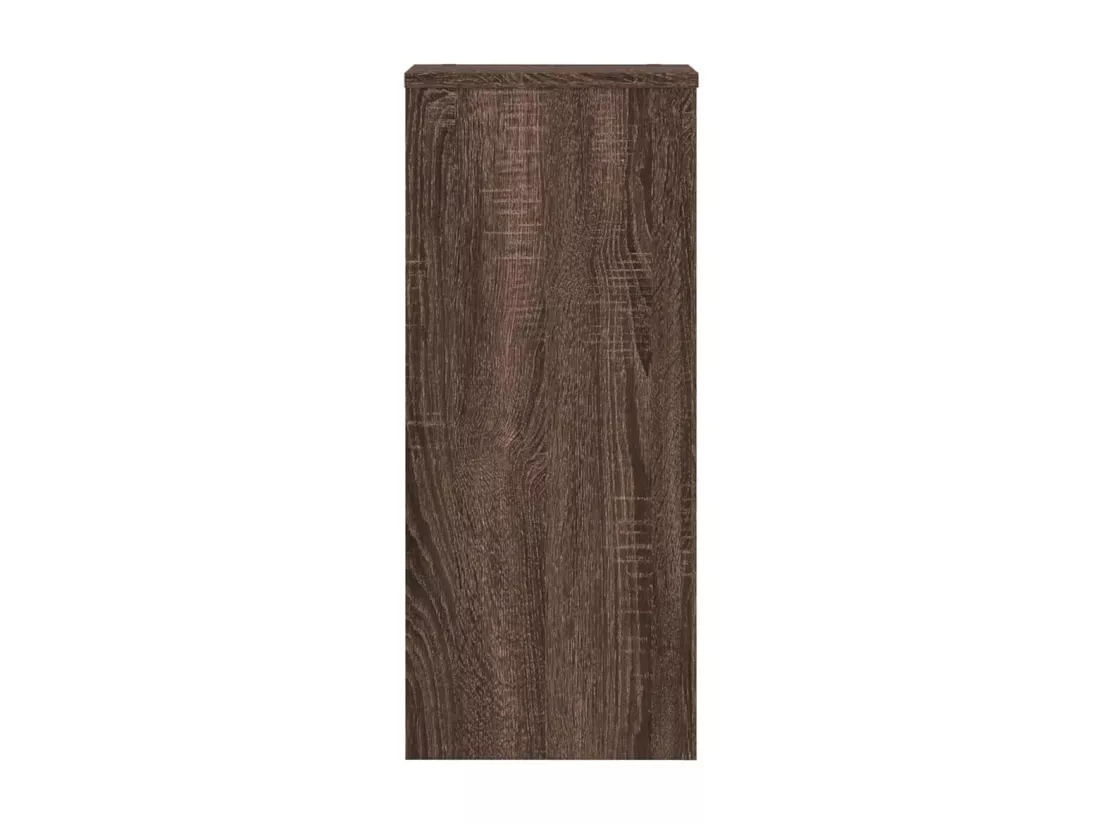 Supports pour plantes 2 pcs chêne marron bois d'ingénierie