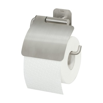 Tiger Toiletrolhouder Colar met Klep RVS