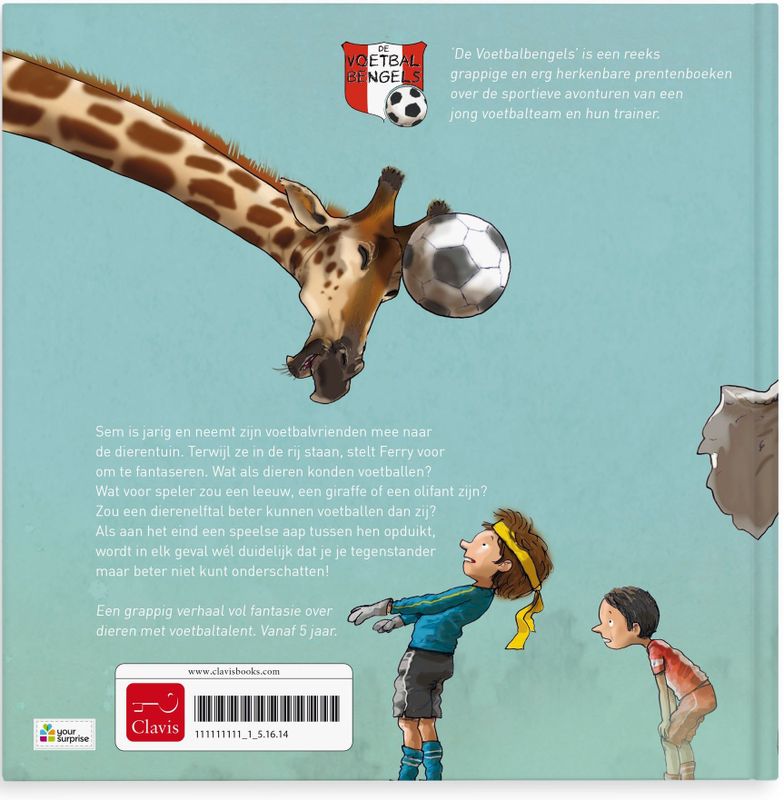 Boek met naam en foto - Jouw eigen dierenelftal - Hardcover