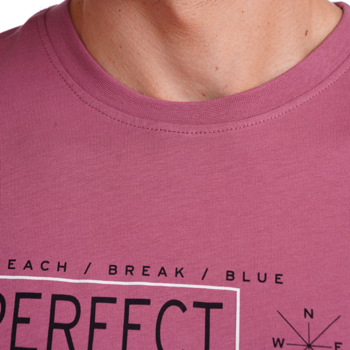 VanVaan Denim Herren T-Shirt aus Bio-Baumwolle dunkelrosa