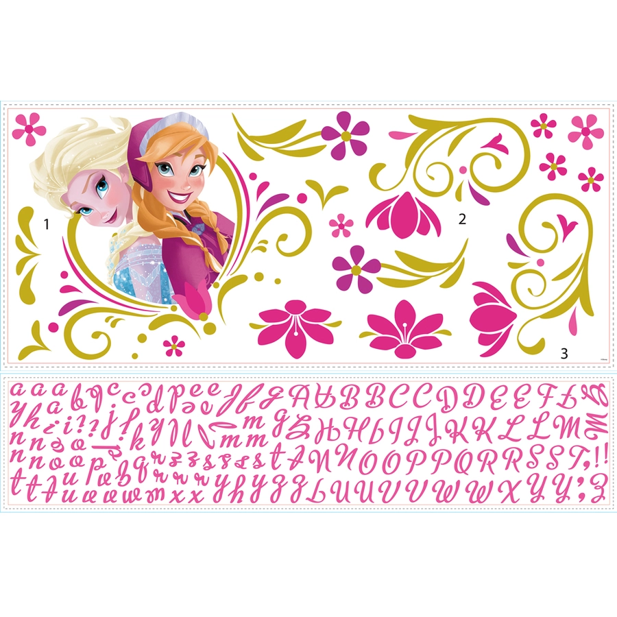 Room Mates  Frozen Anna & Elsa personalisierbar Mehrfarbig