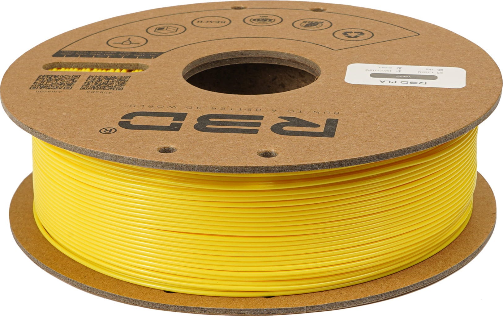 R3D  PLA Yellow, 1.75 mm / 1000 g    Günstiges PLA-Filament in Gelb