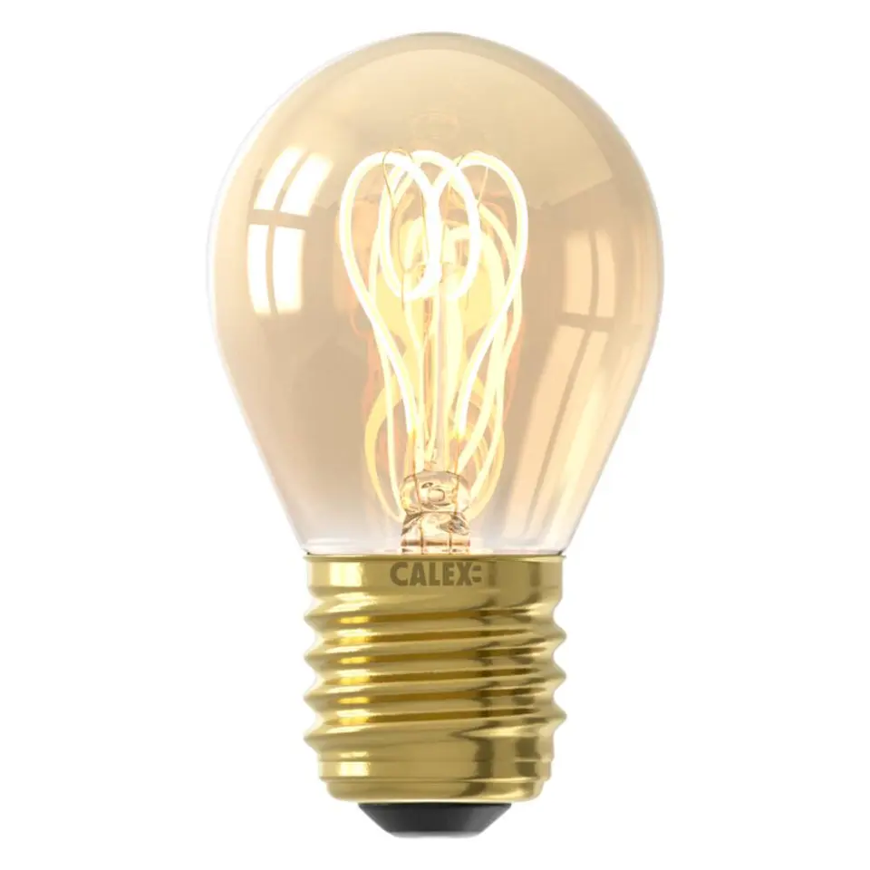 Calex LED kogellamp - goudkleur - E27 - 2,5W - 136LM - dimbaar