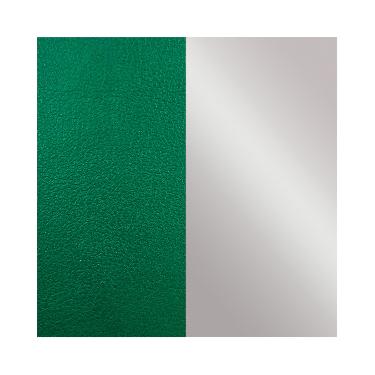 Cuir manchette Les Georgettes Vert/Gris Vernis 40mm (LES GEORGETTES)