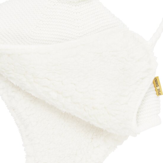 Golden Winter Chapka en tricot   Ecru Peluche        de               P'tit bisou