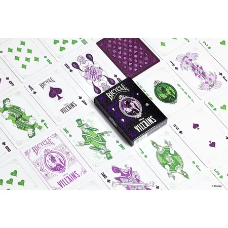 Bicycle® Kartenspiel Disney - Green oder Purple Villains, 1 Packung, 2-fach sortiert