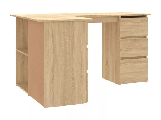 Bureau d'angle Chêne sonoma 145x100x76 cm Bois d'ingénierie