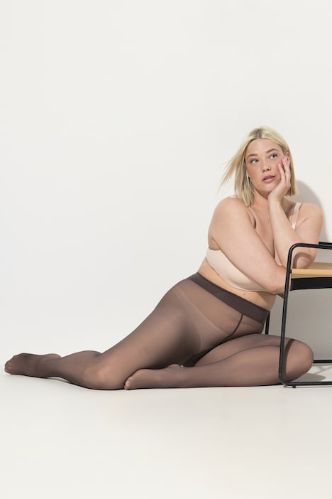 Strumpfhose, transparente Optik, innen hautfarben