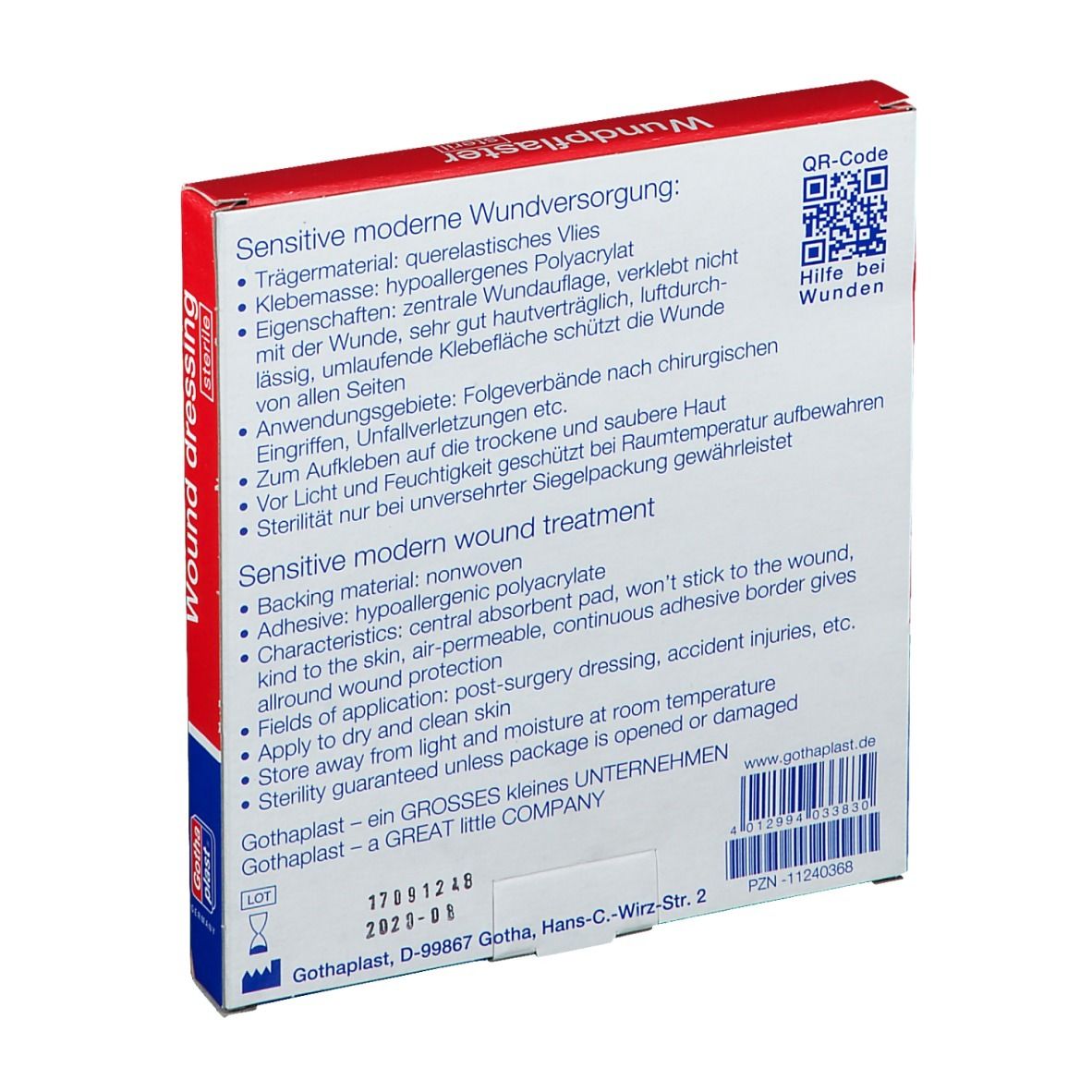 GoTa-POR® Wundpflaster steril 6 cm x 10 cm hautfarben