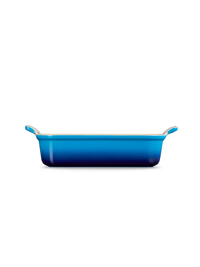 LE CREUSET Rechteckige Auflaufform Tradition aus Steinzeug 26x19cm Azure blau