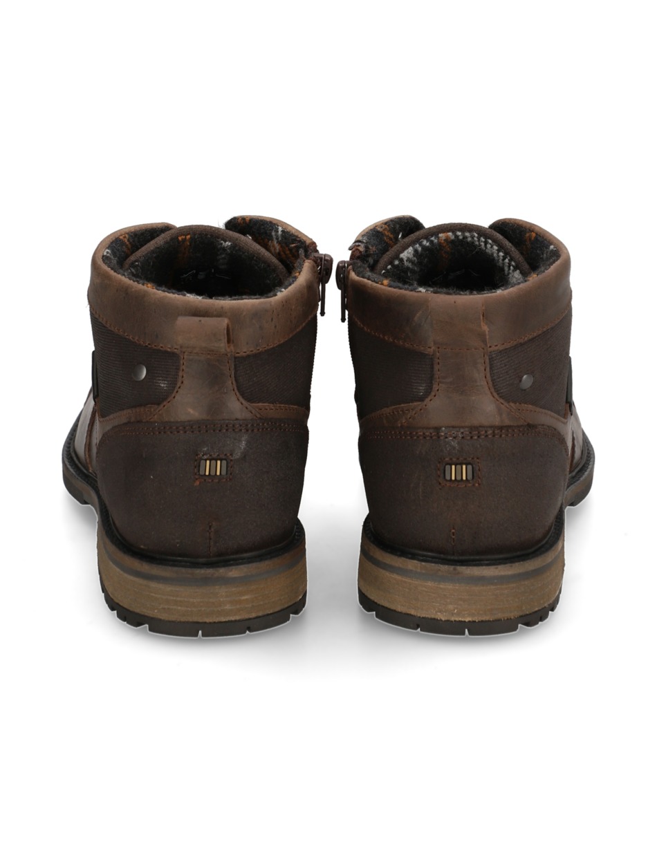 Lederkombination Boot
