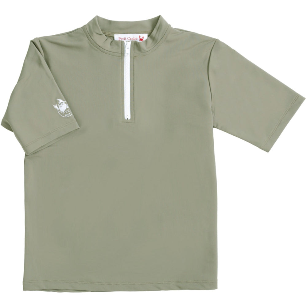 Køb Petit Crabe Olive Max Half Zip Uv-Swim Bluse S/S
