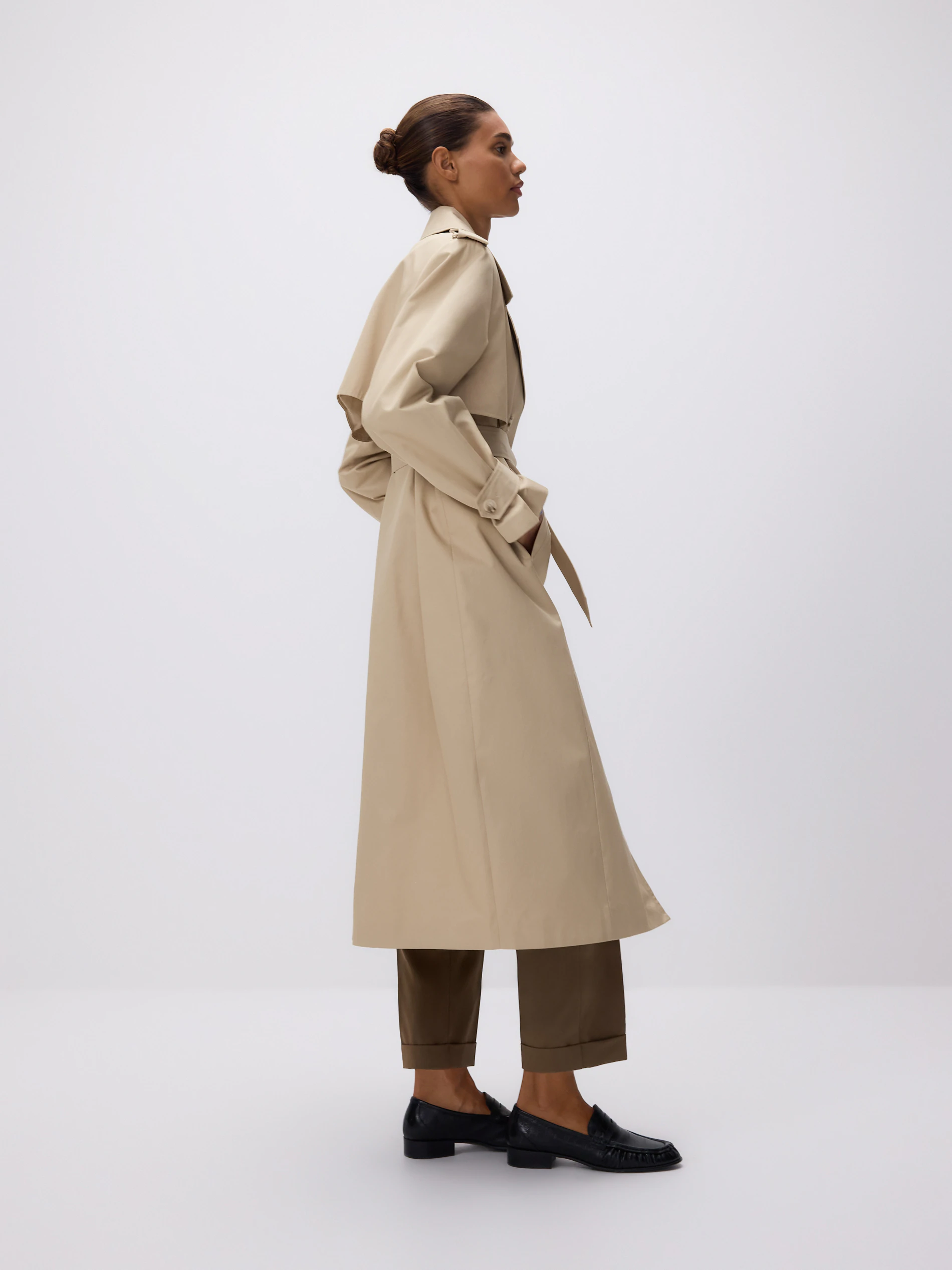 Doppelreihiger Oversize-Trenchcoat