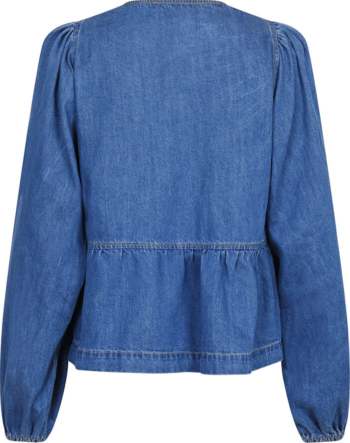 Neo Noir Esmée D Blouse Vintage blue