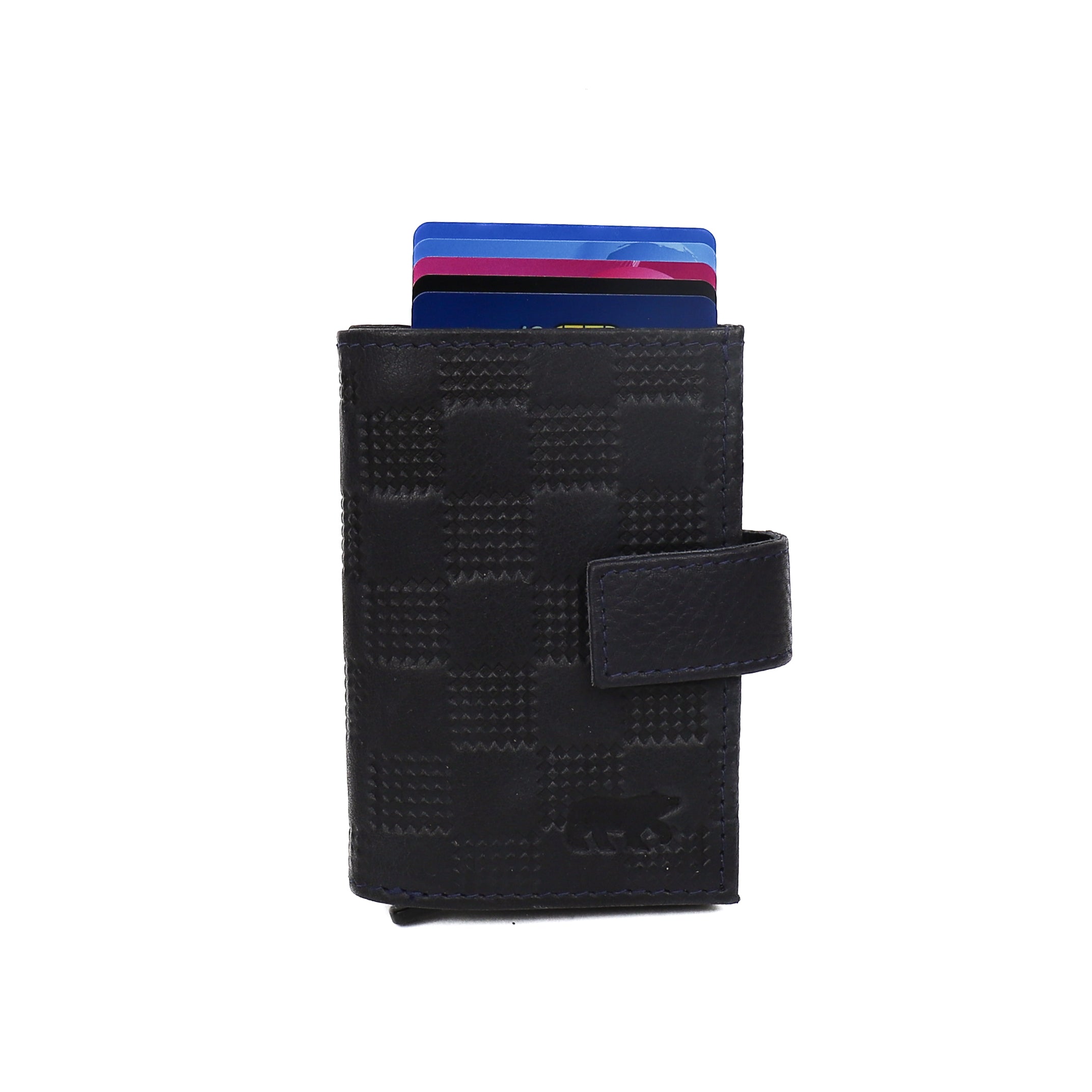 Pasjeshouder 'Elsie' block/navy Block Navy