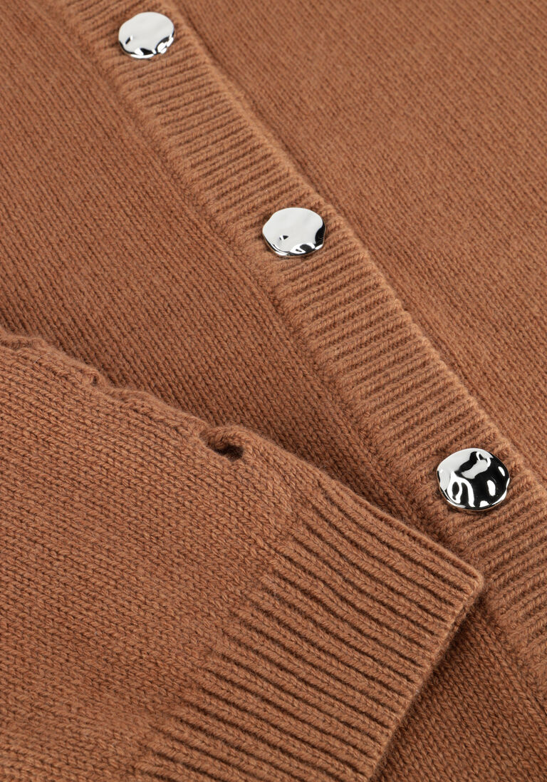 camel dante6 trui haby braided cardigan