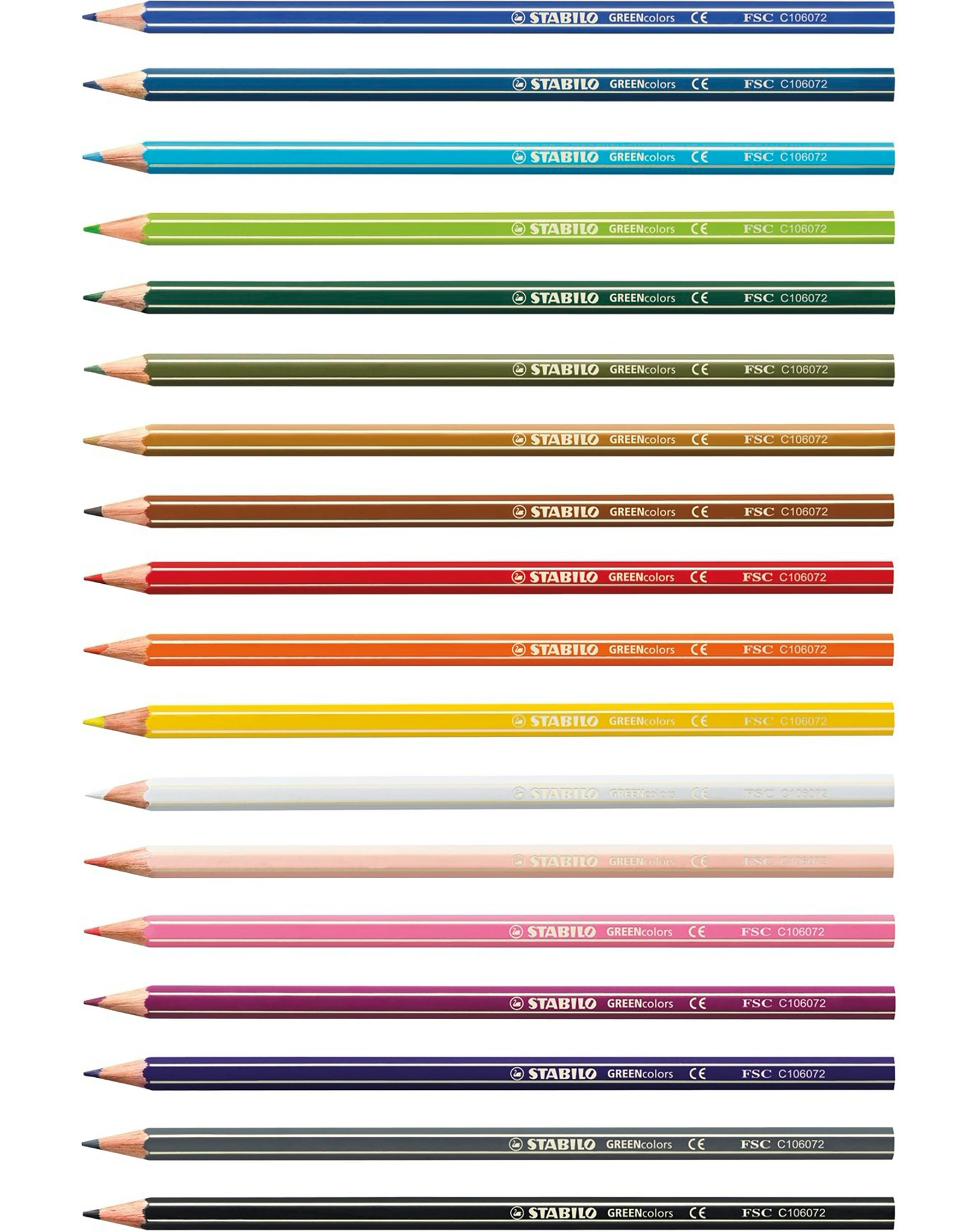 Buntstift STABILO® GREENcolors 18er-Pack