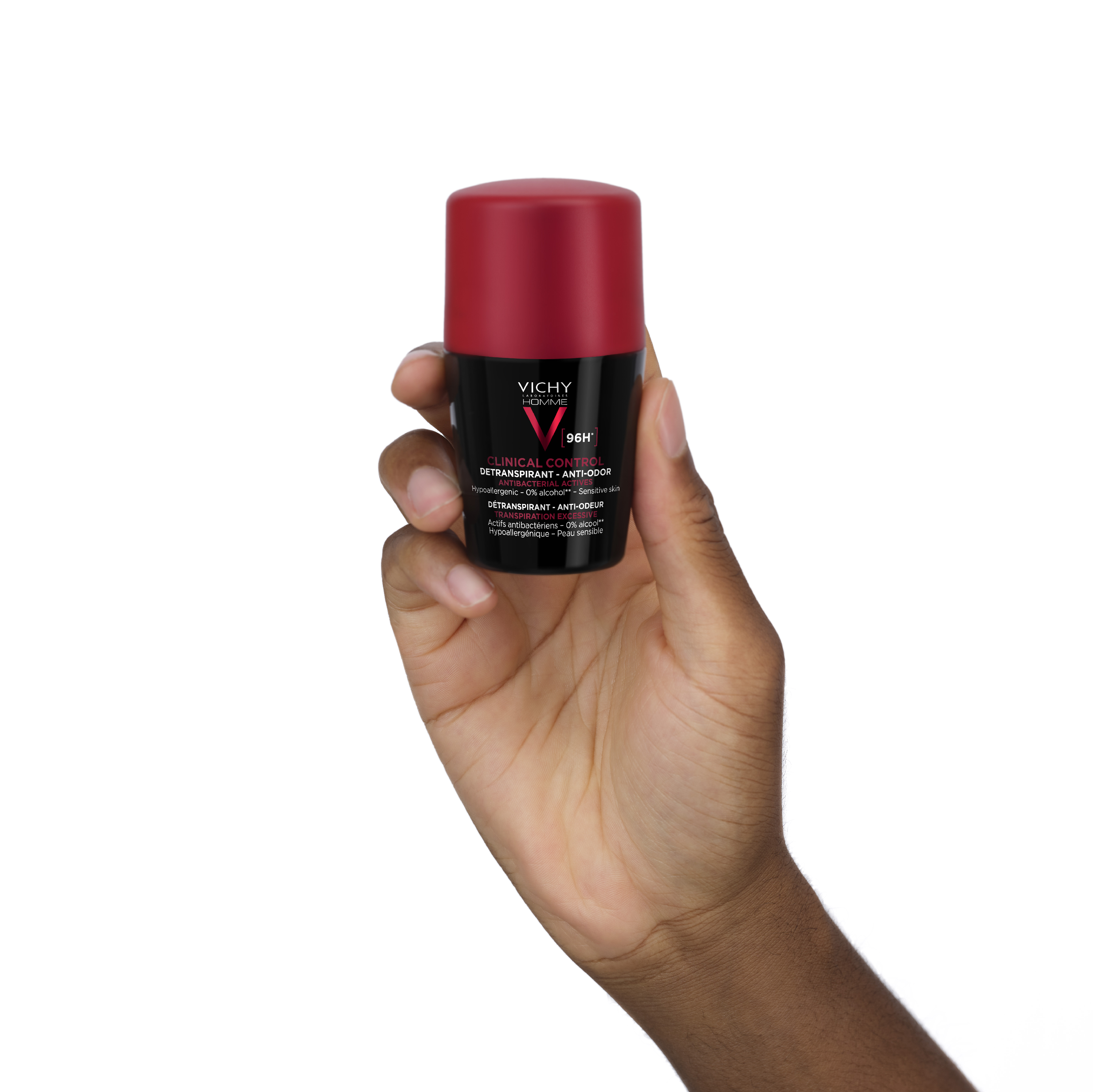 Vichy Homme Deo C.C<br>50 ml, Roll-on, Roll-on, 96h deutsch/italienisch/französisch