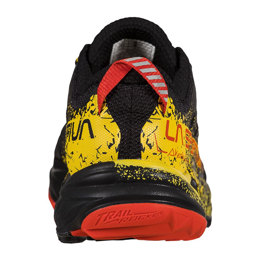 La Sportiva AKASHA II - Chaussures de trail Homme black/yellow