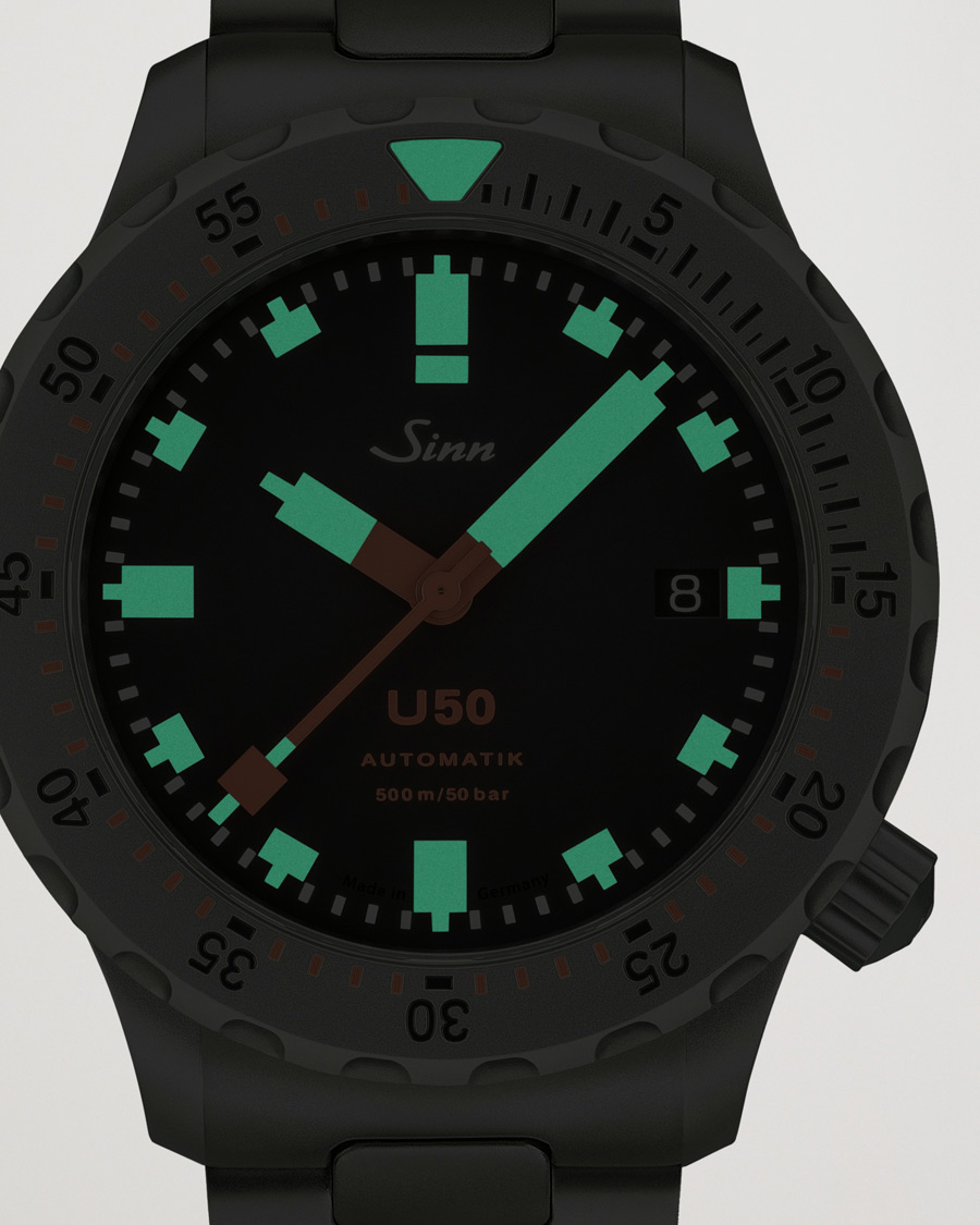 Sinn U50 Diving Watch 41mm Black Dial