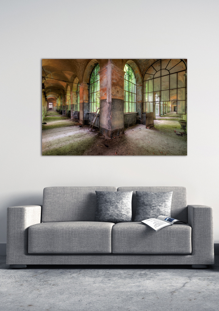 Akustikbild VERLASSENER FLUR 80x120cm, 7kg