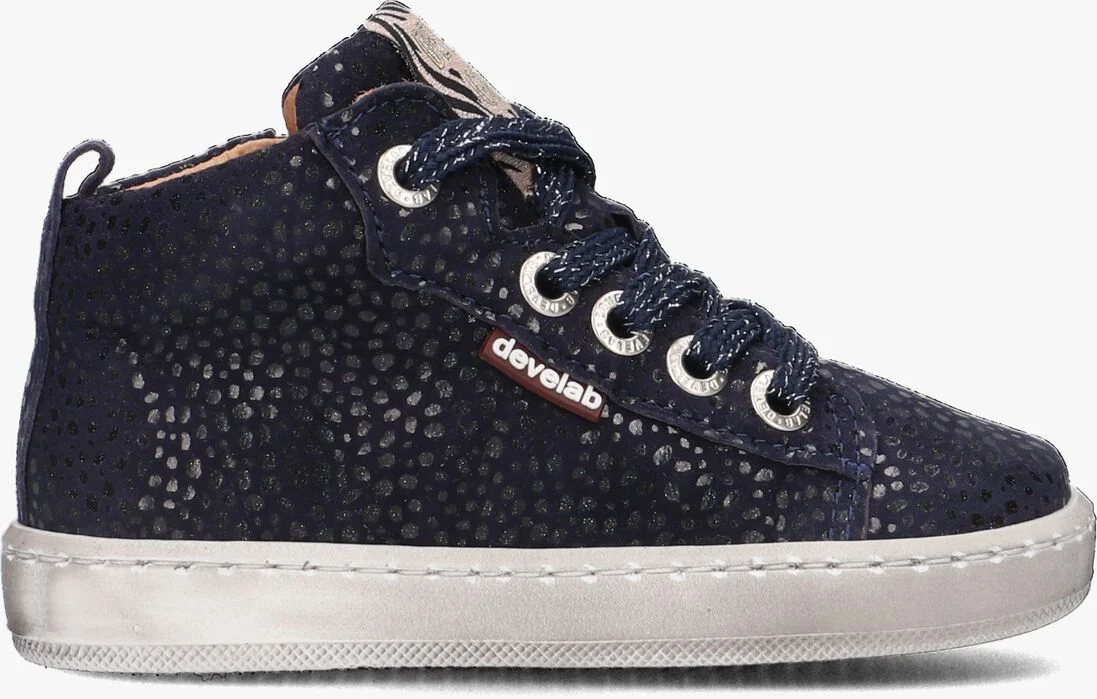 DEVELAB blauwe develab hoge sneaker 41602