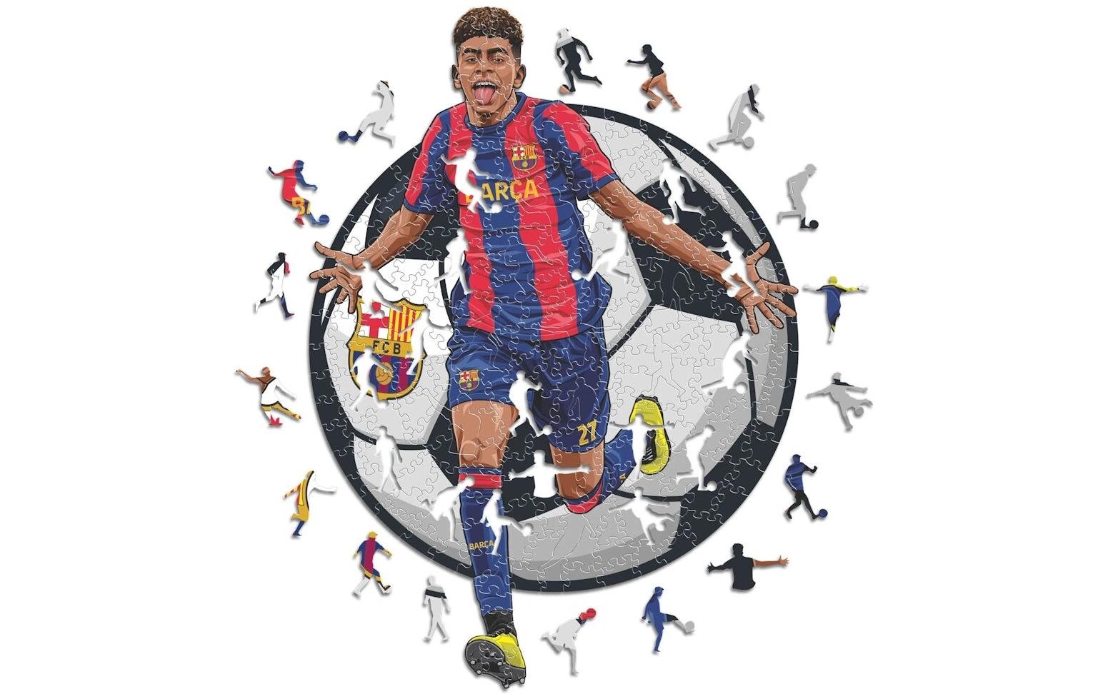 FC Barcelona – Lamine YamalOffizielles Holzpuzzle, Grösse M