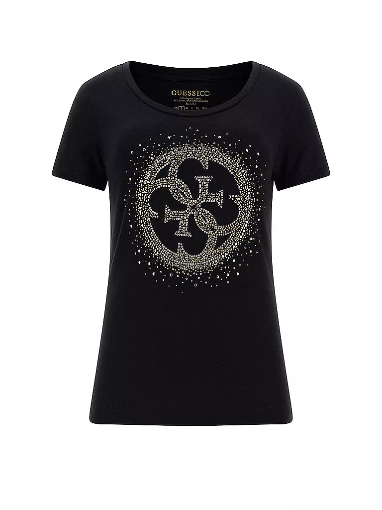 GUESS T-Shirt schwarz