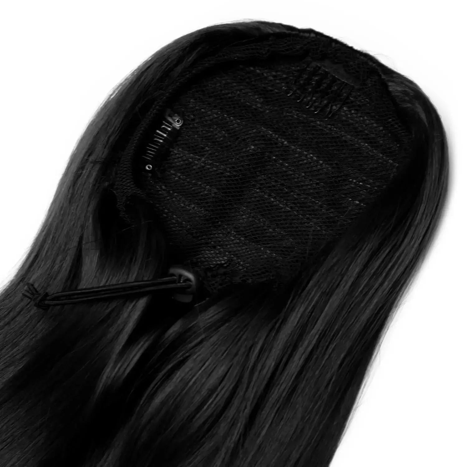 Sleek Full Body 22 Inch Ponytail Natural Black