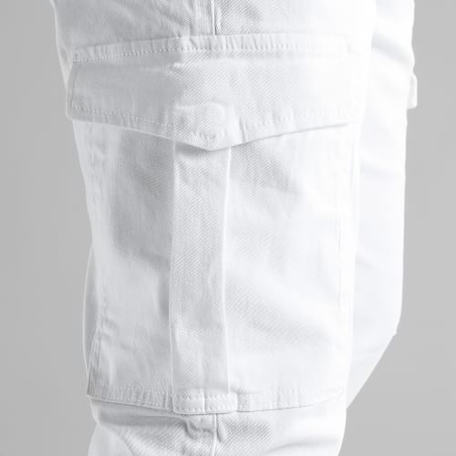 Pantalon Cargo Regular Fit 2715 Blanc
