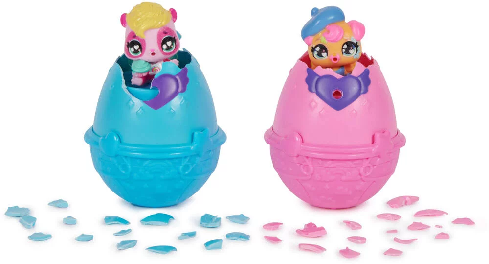 HATCHIMALS - PACK DE 2 HATCHIMALS + CHAISE HAUTE