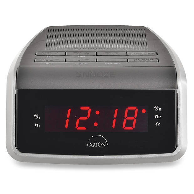 Blokker wekkerradio CR-08 zwart