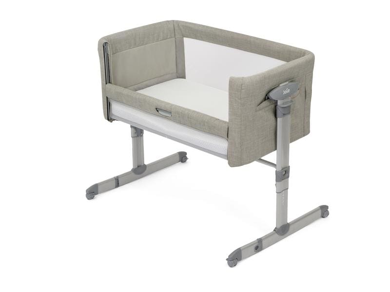 Joie Beistellbett Roomie Glide Almond 52 x 84 cm Babybett mit Wiegefunktion