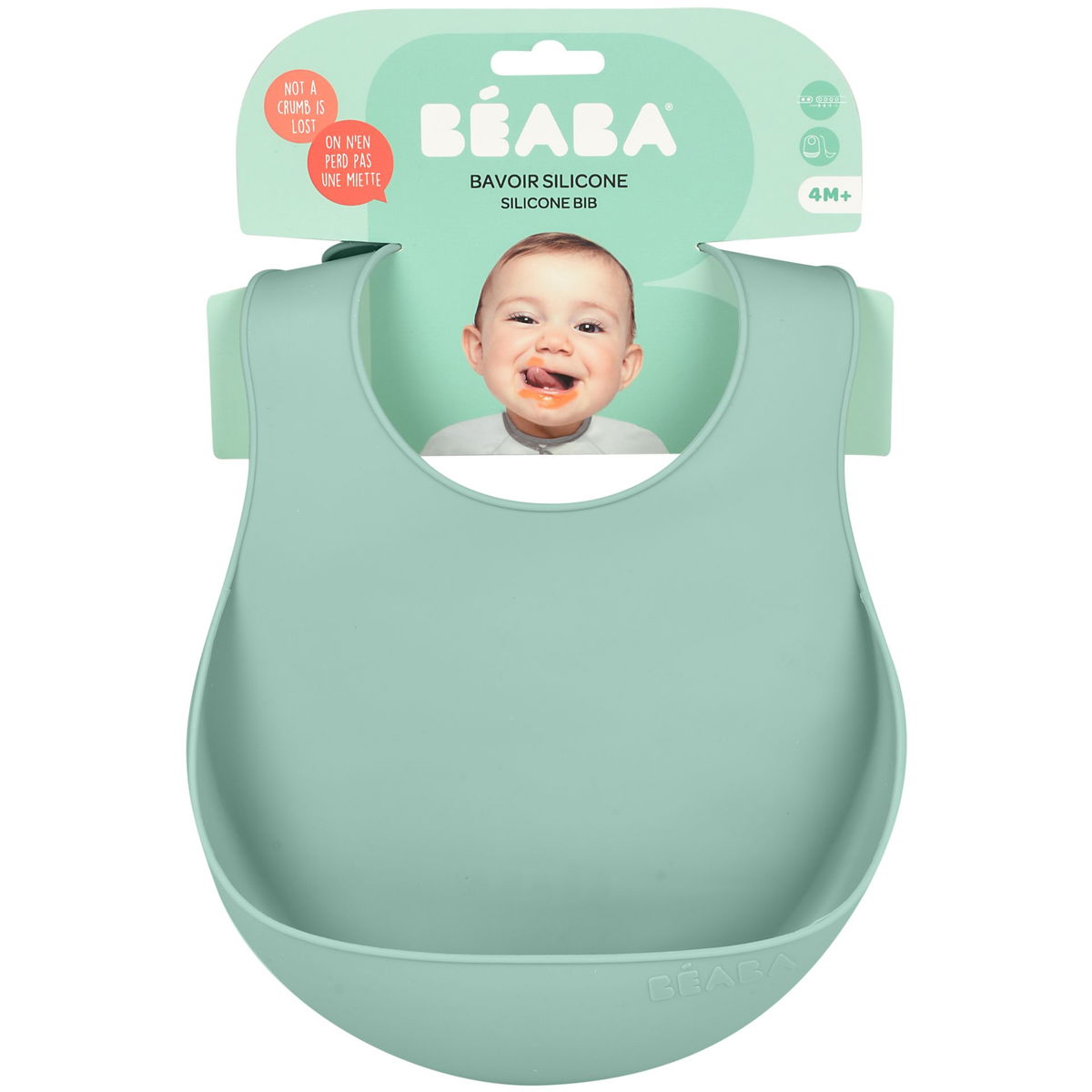 BeabaBeaba   Silikonlätzchen salbei