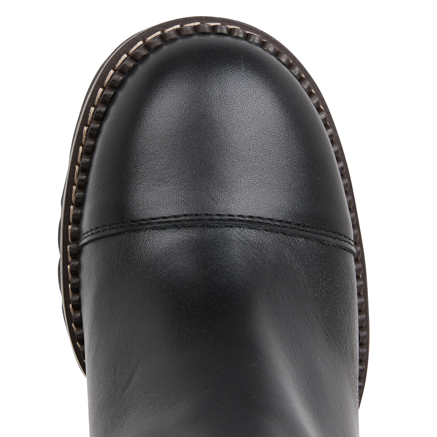 Boots à talons en cuir | Noir