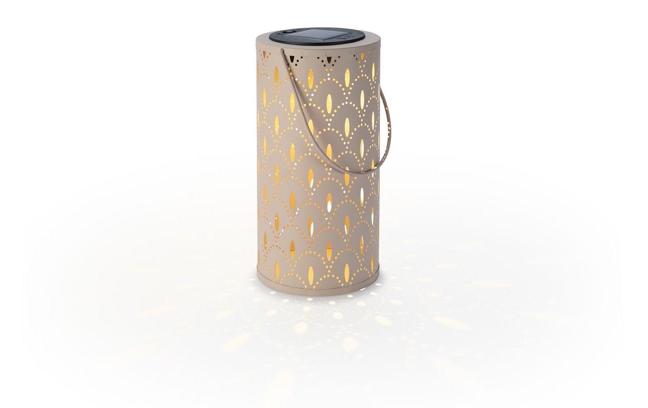 Solar Ornament Lantern BeigeDekorative Solarleuchte