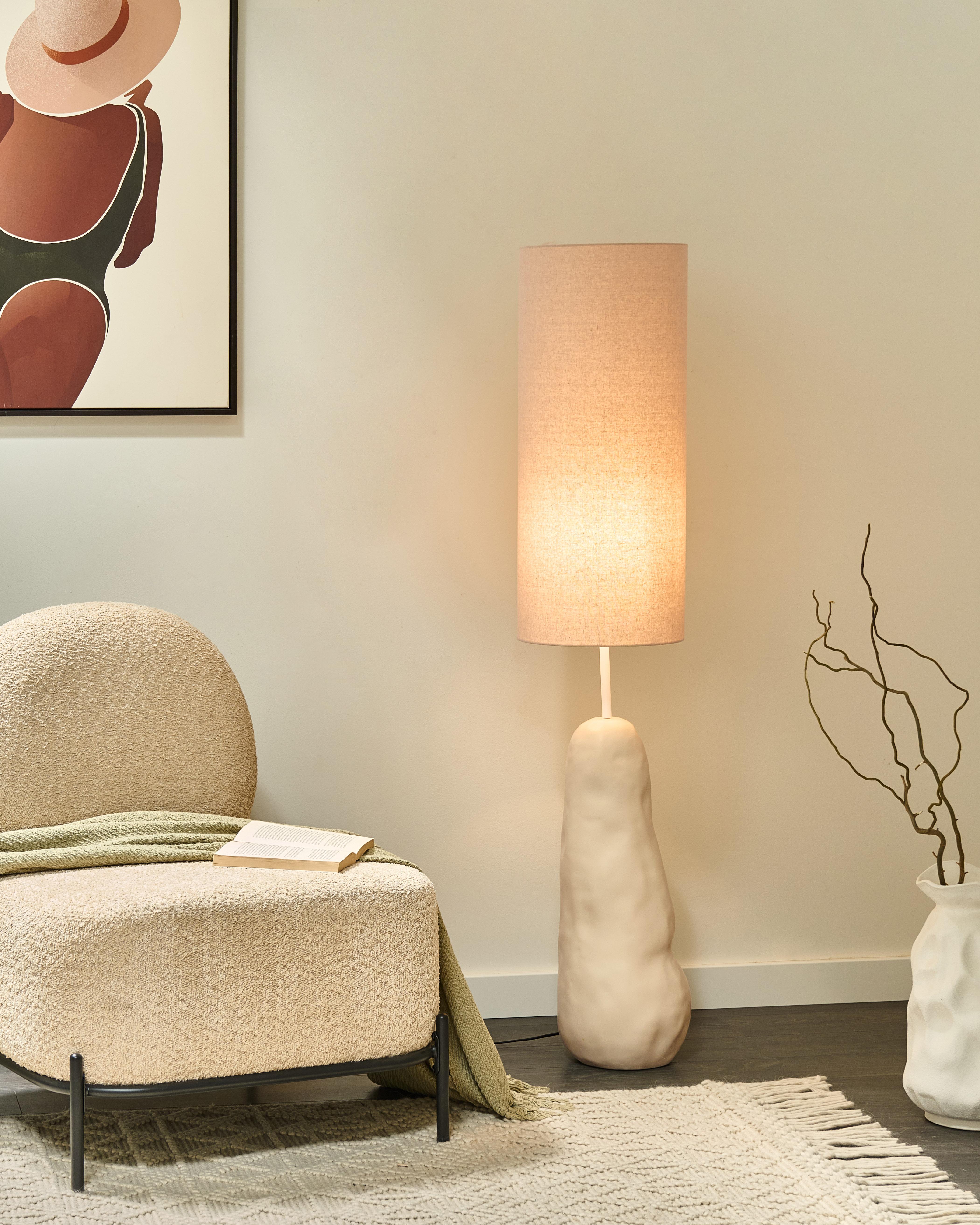 Staande lamp SELB Keramiek Lichtbeige