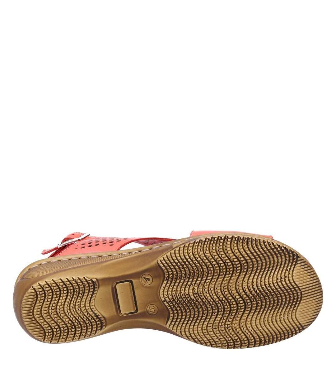 Fleet & Foster - Sandales JUDITH OPEN TOE - Femme (Rouge) - UTFS7783