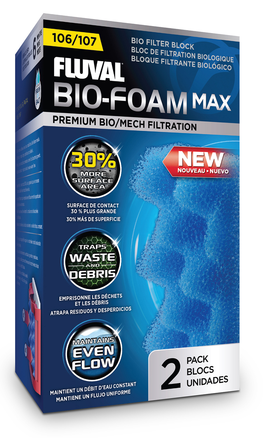 Fluval FL 107 Bioschuim MAX
