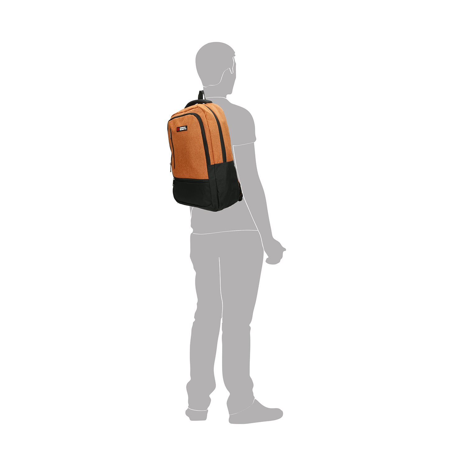 Enrico Benetti Hamburg 15'' Laptop Backpack rust