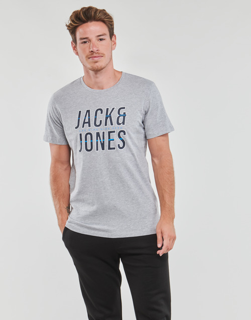 Jack & Jones - JJXILO TEE SS CREW NECK - Gris