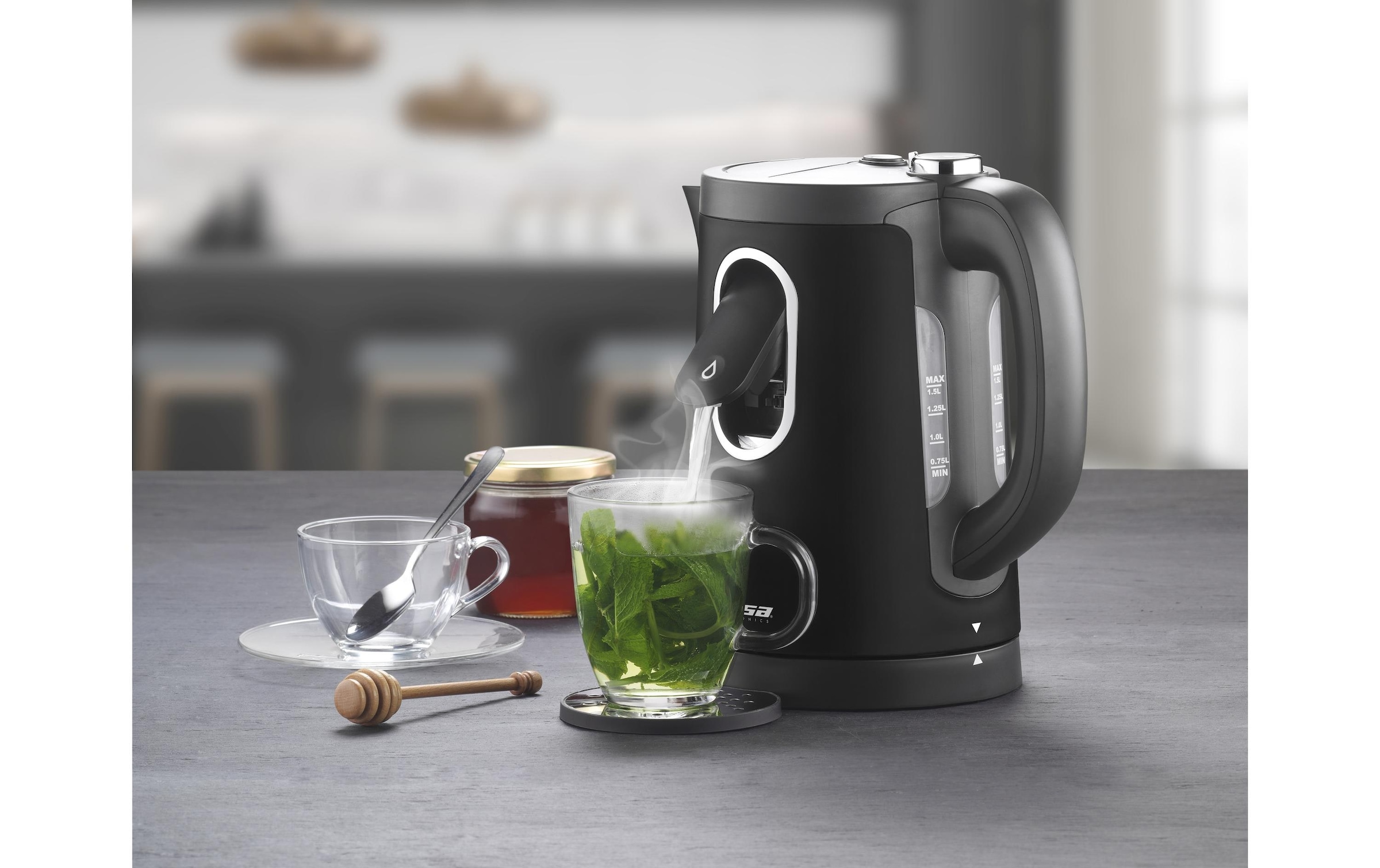 Trisa Wasserkocher »2 in 1 Perfect Cup« 1,5 l 2400 W